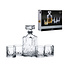Barcraft Whiskey Decanter Set - 5 delig - Whisky karaf 900ml met 4 glazen